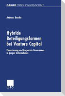 Hybride Beteiligungsformen bei Venture Capital