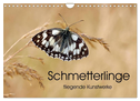 Schmetterlinge - fliegende Kunstwerke (Wandkalender 2024 DIN A4 quer), CALVENDO Monatskalender