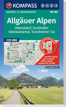 KOMPASS Wanderkarten-Set 003 Allgäuer Alpen, Oberstdorf, Sonthofen, Kleinwalsertal, Tannheimer Tal (2 Karten) 1:25.000