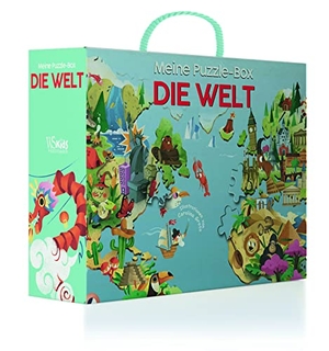Die Welt. Meine Erste Puzzle Box - Puzzle Set, Puzzle mit 36 Teilen, Bilderbuch, Poster; Puzzle für Kinder ab 4 Jahren. White Star Verlag, 2023.