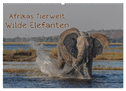 Afrikas Tierwelt - Wilde Elefanten (Wandkalender 2025 DIN A2 quer), CALVENDO Monatskalender