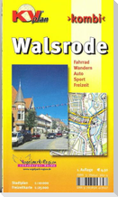 Walsrode, KVplan, Wanderkarte/Stadtplan/Radkarte, 1:25.000 / 1:10.000