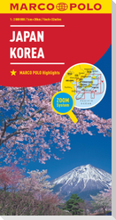 MARCO POLO Kontinentalkarte Japan, Korea 1:2 000 000