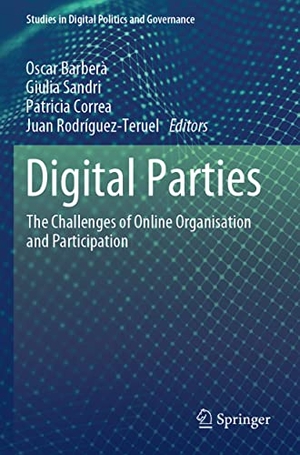 Barberà, Oscar / Juan Rodríguez-Teruel et al (Hrsg.). Digital Parties - The Challenges of Online Organisation and Participation. Springer International Publishing, 2022.