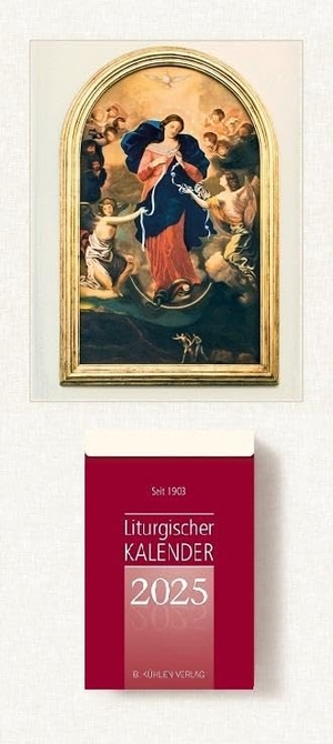 Hurtz, Klaus (Hrsg.). Liturgischer Kalender 2025 - Tagesabreißkalender mit bebilderter Rückwand. Kuehlen Verlag, 2024.