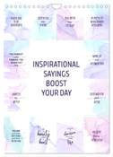 Inspirational sayings boost your day (Wall Calendar 2025 DIN A4 portrait), CALVENDO 12 Month Wall Calendar