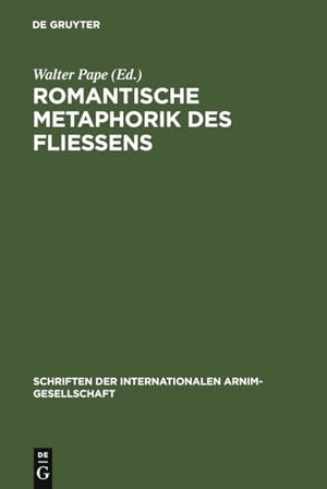Pape, Walter (Hrsg.). Romantische Metaphorik des Fließens - Körper, Seele, Poesie. De Gruyter, 2007.