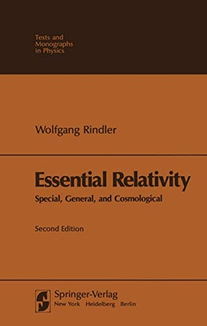 Rindler, W.. Essential Relativity - Special, General, and Cosmological. Springer Berlin Heidelberg, 1980.