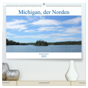 Michigan, der Norden (hochwertiger Premium Wandkalender 2025 DIN A2 quer), Kunstdruck in Hochglanz