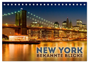 NEW YORK Bekannte Blicke (Tischkalender 2024 DIN A5 quer), CALVENDO Monatskalender