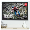 Mountainbike Freeride Momente (hochwertiger Premium Wandkalender 2025 DIN A2 quer), Kunstdruck in Hochglanz
