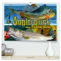 Anglerglück - den Fisch am Haken (hochwertiger Premium Wandkalender 2024 DIN A2 quer), Kunstdruck in Hochglanz