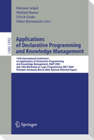 Applications of Declarative Programming and Knowledge Management