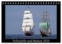 Vollschiffe und Barken 2024 (Tischkalender 2024 DIN A5 quer), CALVENDO Monatskalender