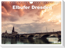 Elbufer Dresden 2024 (Wandkalender 2024 DIN A4 quer), CALVENDO Monatskalender