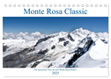 Monte Rosa Classic - Die klassische Tour um das Monte Rosa Massiv (Tischkalender 2025 DIN A5 quer), CALVENDO Monatskalender