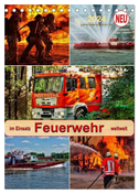 Feuerwehr - im Einsatz weltweit (Tischkalender 2024 DIN A5 hoch), CALVENDO Monatskalender