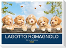 Lagotto Romagnolo - Bilder aus der Kinderstube (Wandkalender 2025 DIN A2 quer), CALVENDO Monatskalender