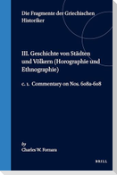 III. Geschichte von Städten und Völkern (Horographie und Ethnographie), c. 1. Commentary on Nos. 608a-608