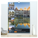Münster - Spiegelwelten einer Stadt (hochwertiger Premium Wandkalender 2024 DIN A2 hoch), Kunstdruck in Hochglanz