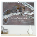 EICHHÖRNCHEN (hochwertiger Premium Wandkalender 2025 DIN A2 quer), Kunstdruck in Hochglanz