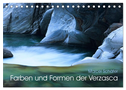 Farben und Formen der Verzasca (Tischkalender 2024 DIN A5 quer), CALVENDO Monatskalender