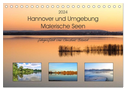 Hannover und Umgebung - Malerische Seen (Tischkalender 2024 DIN A5 quer), CALVENDO Monatskalender