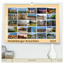Heidelberg Views - Heidelberger Ansichten (hochwertiger Premium Wandkalender 2025 DIN A2 quer), Kunstdruck in Hochglanz