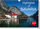 Highlights of Bavaria (Wall Calendar 2022 DIN A4 Landscape)