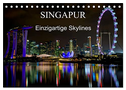 Singapur - Einzigartige Skylines (Tischkalender 2024 DIN A5 quer), CALVENDO Monatskalender
