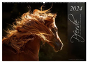 Pferde - Anmut und Stärke gepaart mit Magie (Wandkalender 2024 DIN A2 quer), CALVENDO Monatskalender