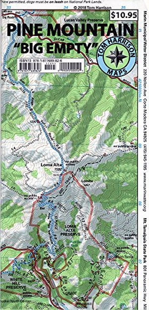 Harrison, Tom. Pine Mountain Trail Map. Tom Harrison Maps, 2009.