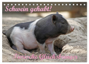 Schwein gehabt! (Tischkalender 2024 DIN A5 quer), CALVENDO Monatskalender