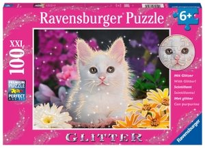 Ravensburger Kinderpuzzle - 13358 Glitzerkatze - 100 Teile Glitzerpuzzle für Kinder ab 6 Jahren, mit Glitter. Ravensburger Spieleverlag, 2023.