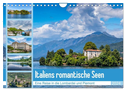Italiens romantische Seen (Wandkalender 2024 DIN A4 quer), CALVENDO Monatskalender