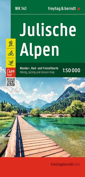 Freytag & Berndt (Hrsg.). freytag & berndt Wanderkarte WK 141 Julische Alpen 1:50.000 - Mit APP. Freytag + Berndt, 2026.