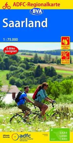 Allgemeiner Deutscher Fahrrad-Club e.V. / BVA BikeMedia GmbH (Hrsg.). ADFC-Regionalkarte Saarland, 1:75.000, mit Tagestourenvorschlägen, reiß- und wetterfest, E-Bike-geeignet, GPS-Tracks Download. BVA Bielefelder Verlag, 2021.