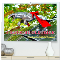 Tierische Oldtimer - Markante Kühlerfiguren (hochwertiger Premium Wandkalender 2024 DIN A2 quer), Kunstdruck in Hochglanz