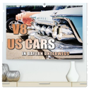 V8 US Cars unterwegs in Bayern (hochwertiger Premium Wandkalender 2024 DIN A2 quer), Kunstdruck in Hochglanz