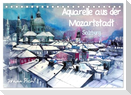 Aquarelle aus der Mozartstadt Salzburg (Tischkalender 2025 DIN A5 quer), CALVENDO Monatskalender
