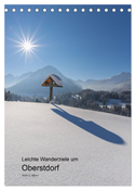 Leichte Wanderziele um Oberstdorf (Tischkalender 2024 DIN A5 hoch), CALVENDO Monatskalender