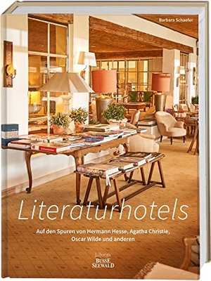 Schaefer, Barbara. Literaturhotels. Auf den Spuren von Hermann Hesse, Agatha Christie, Oscar Wilde und anderen - Die schönsten Hotels weltweit, in denen Literatur entstand, in denen Autorinnen und Autoren an Bars tranken, auf alte Schreibmaschinen einhackten, an Formulierungen feilten. Busse-Seewald Verlag, 2020.