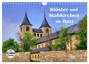 Klöster und Stabkirchen im Harz (Wandkalender 2024 DIN A4 quer), CALVENDO Monatskalender