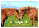 Islandpferde - Die tierischen Stars der Insel (Wandkalender 2024 DIN A2 quer), CALVENDO Monatskalender
