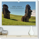 MOAI - steinerne Wächter der Osterinsel (Premium, hochwertiger DIN A2 Wandkalender 2023, Kunstdruck in Hochglanz)