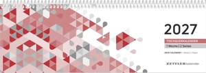 Neumann Verlage GmbH & Co. KG (Hrsg.). Tischquerkalender 1W/2S rot 2027. Neumann Verlage GmbH & Co, 2026.