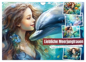 Löwer, Sabine. Liebliche Meerjungfrauen (Wandkalender 2024 DIN A4 quer), CALVENDO Monatskalender - Zauberhafte Wesen in ihrer Unterwasserwunderwelt. Calvendo, 2023.