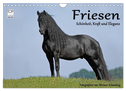 Friesen - Schönheit, Kraft und Eleganz (Wandkalender 2024 DIN A4 quer), CALVENDO Monatskalender
