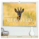 Rehwild 2024 (hochwertiger Premium Wandkalender 2024 DIN A2 quer), Kunstdruck in Hochglanz
