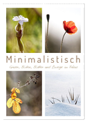 Minimalistisch, Gräser, Blüten, Blätter und Zweige im Fokus (Wandkalender 2024 DIN A2 hoch), CALVENDO Monatskalender
